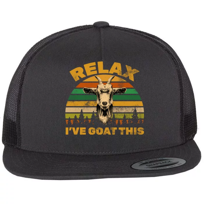 Relax I've Goat This Flat Bill Trucker Hat