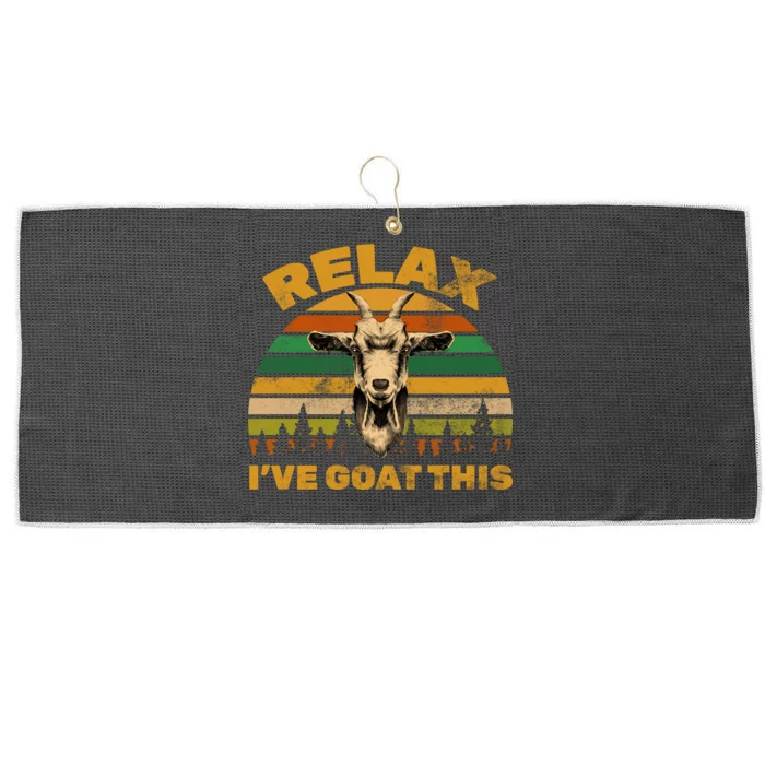 Relax I've Goat This Large Microfiber Waffle Golf Towel