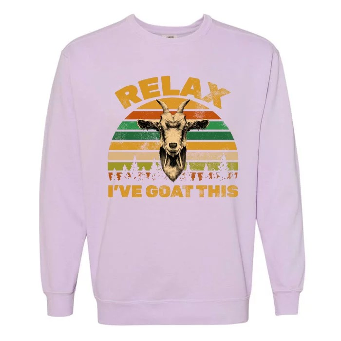 Relax I've Goat This Garment-Dyed Sweatshirt