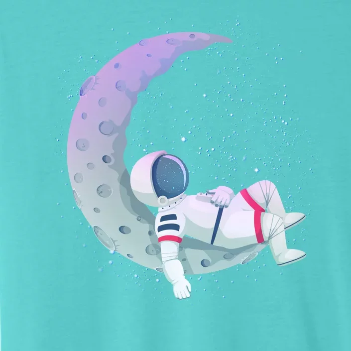 Relaxing Astronaut On The Moon ChromaSoft Performance T-Shirt