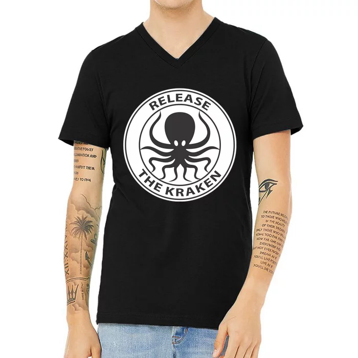 Release The Kraken V-Neck T-Shirt