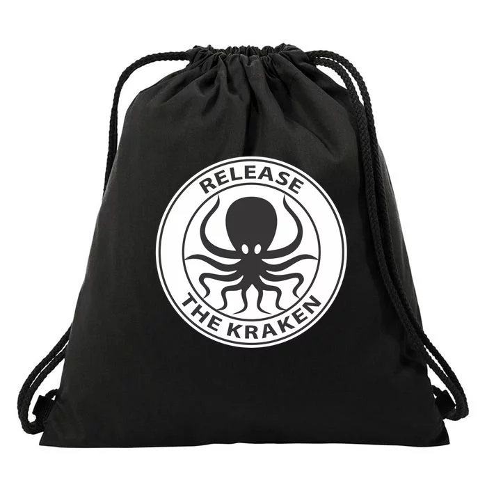 Release The Kraken Drawstring Bag