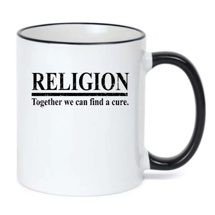 Religion Together We Can Find A Cure Black Color Changing Mug