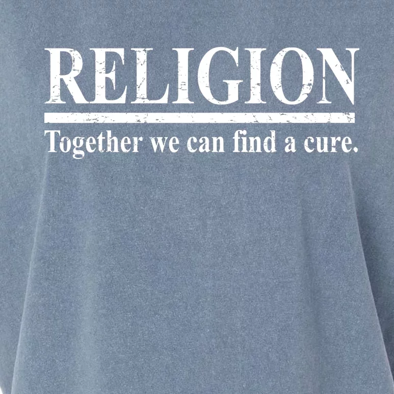 Religion Together We Can Find A Cure Garment-Dyed Women's Muscle Tee