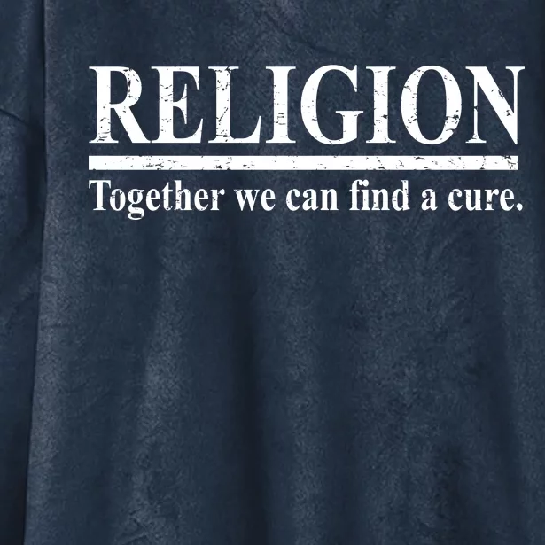 Religion Together We Can Find A Cure Hooded Wearable Blanket