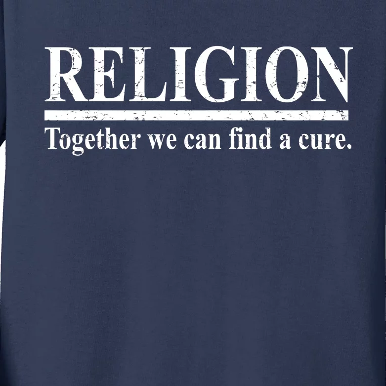 Religion Together We Can Find A Cure Kids Long Sleeve Shirt