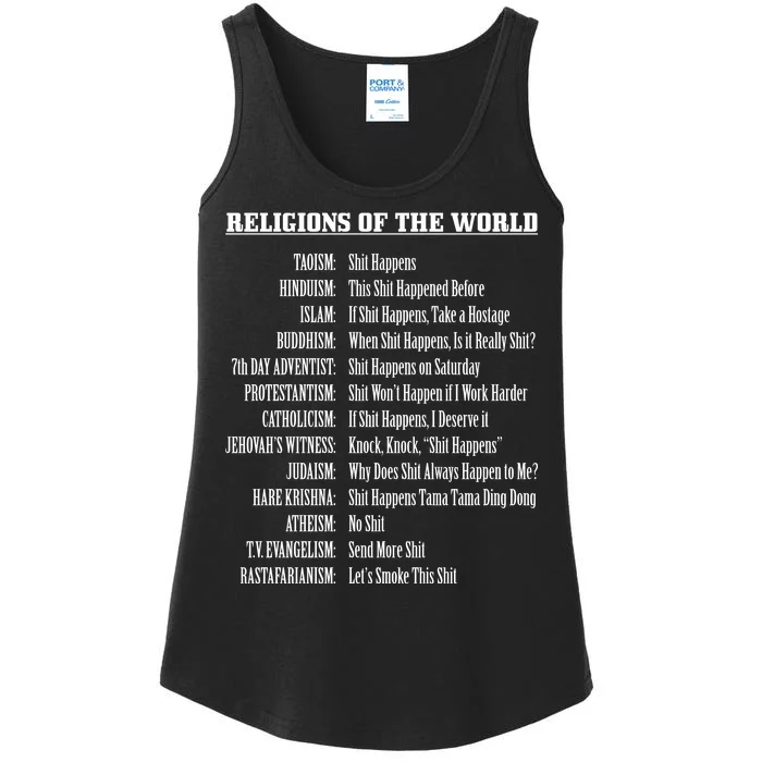 Religions Of The World Ladies Essential Tank