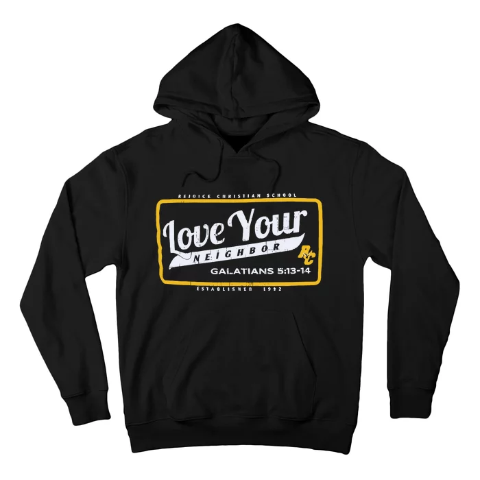 Rejoice Eagles Mascot Love Your Neighbor Galatians Hoodie