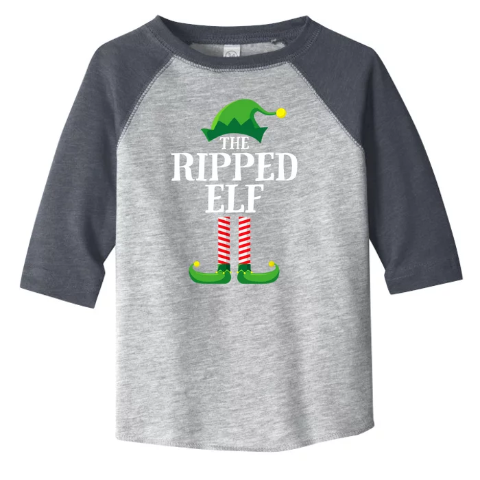 Ripped Elf Matching Family Group Christmas Party Toddler Fine Jersey T-Shirt