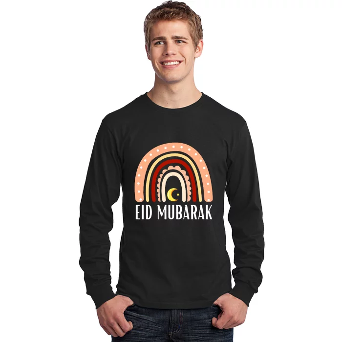 Rainbow Eid Mubarak Gift For Ramadan Mubarak Long Sleeve Shirt