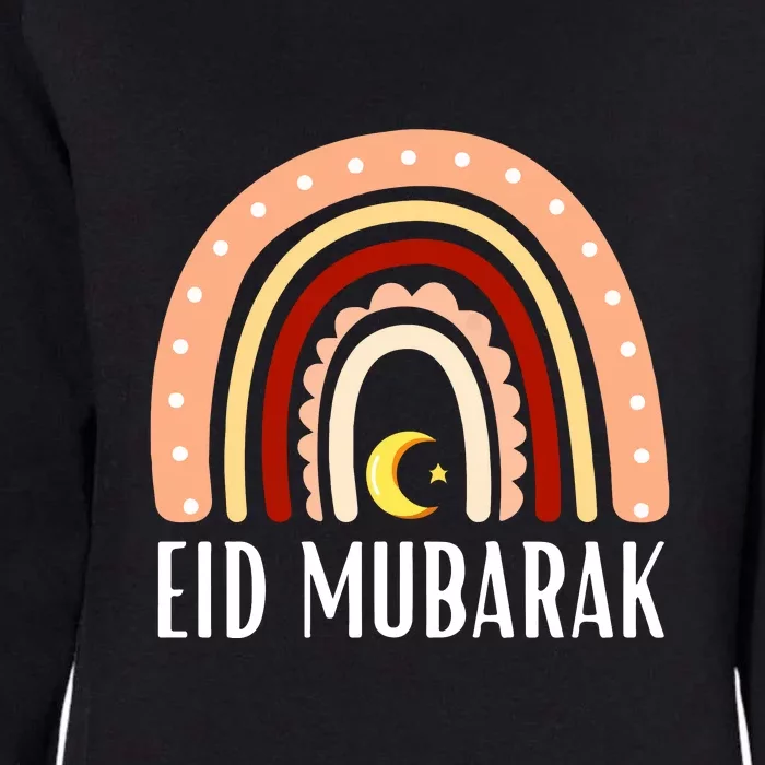 Rainbow Eid Mubarak Gift For Ramadan Mubarak Womens California Wash Sweatshirt