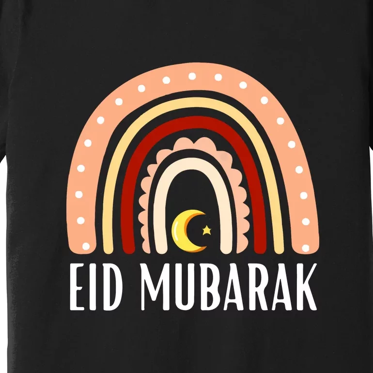 Rainbow Eid Mubarak Gift For Ramadan Mubarak Premium T-Shirt