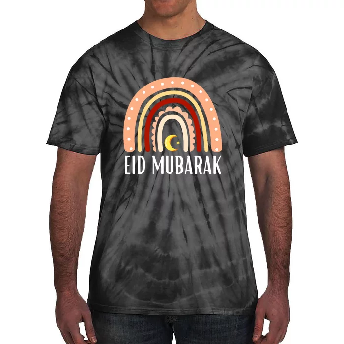 Rainbow Eid Mubarak Gift For Ramadan Mubarak Tie-Dye T-Shirt