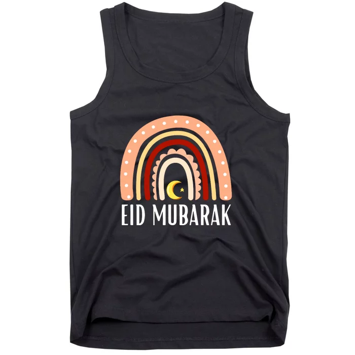 Rainbow Eid Mubarak Gift For Ramadan Mubarak Tank Top