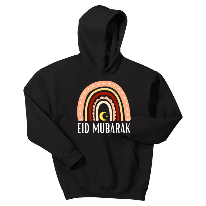 Rainbow Eid Mubarak Gift For Ramadan Mubarak Kids Hoodie