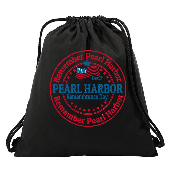 Remeber Pearl Harbor Drawstring Bag