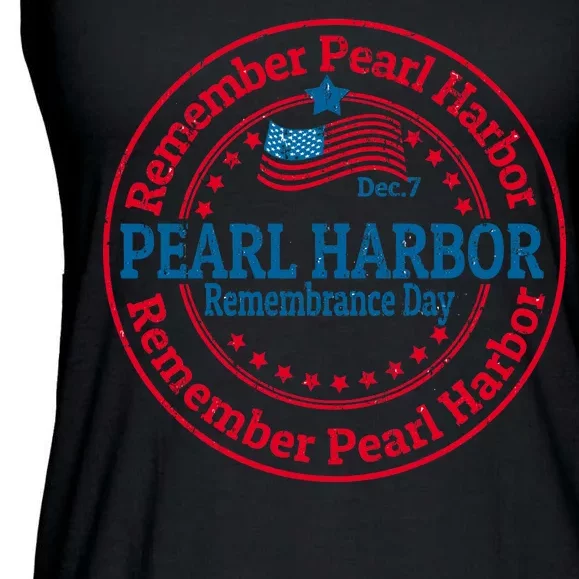 Remeber Pearl Harbor Ladies Essential Flowy Tank