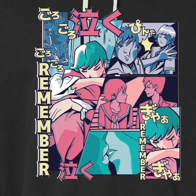 Remember Anime Garment-Dyed Fleece Hoodie