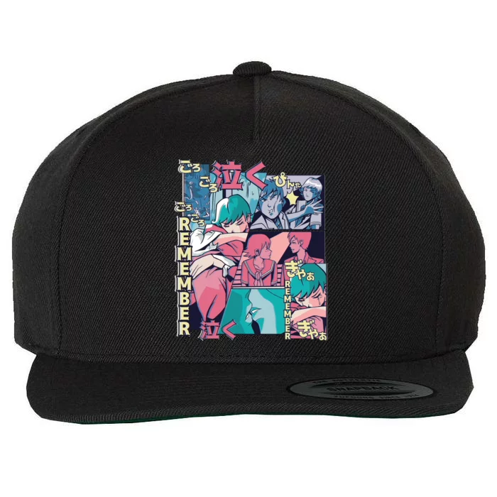 Remember Anime Wool Snapback Cap