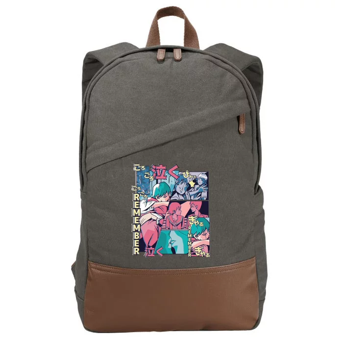 Remember Anime Cotton Canvas Backpack