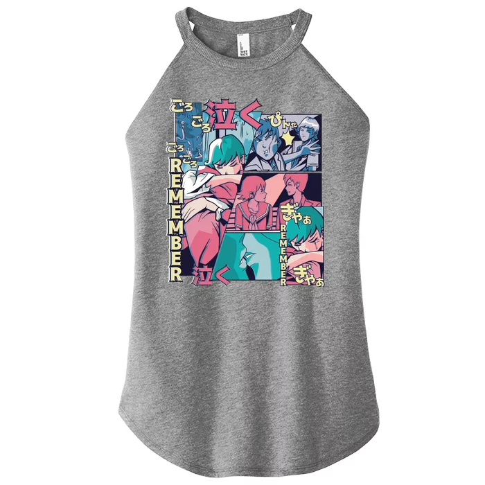 Remember Anime Women’s Perfect Tri Rocker Tank