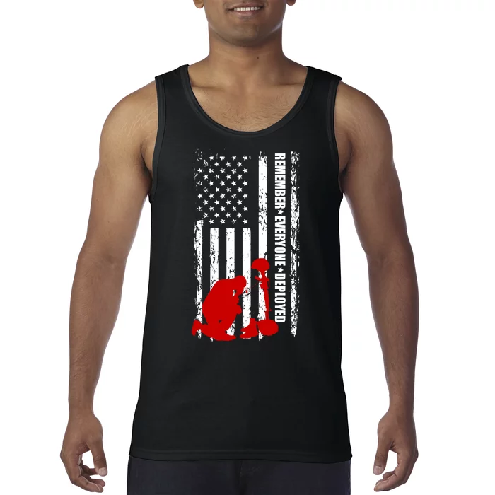 Remember Everyone Deployed Support Our Troops Tank Top