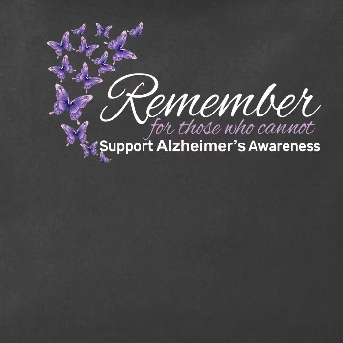 Remember For Those Who Cannot Alzheimers Awareness Zip Tote Bag