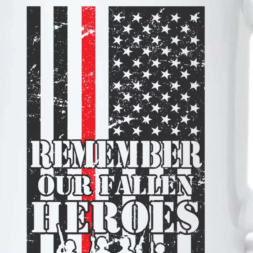 Remember Our Fallen Heroes Black Color Changing Mug