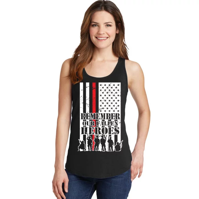 Remember Our Fallen Heroes Ladies Essential Tank