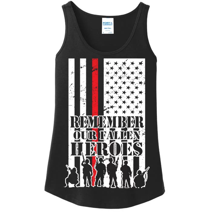 Remember Our Fallen Heroes Ladies Essential Tank