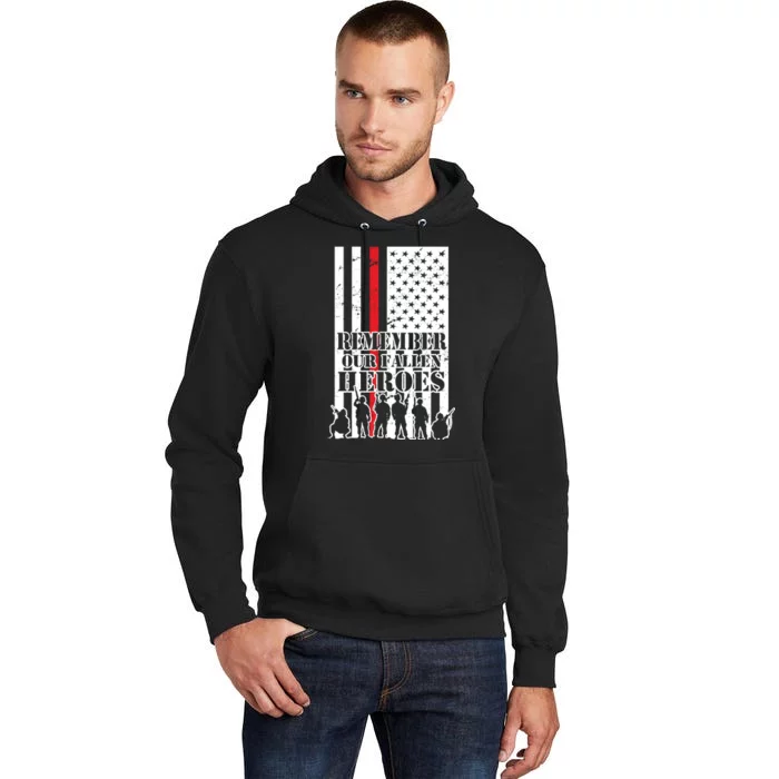 Remember Our Fallen Heroes Tall Hoodie