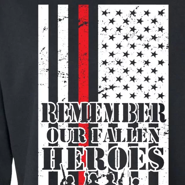 Remember Our Fallen Heroes Cropped Pullover Crew