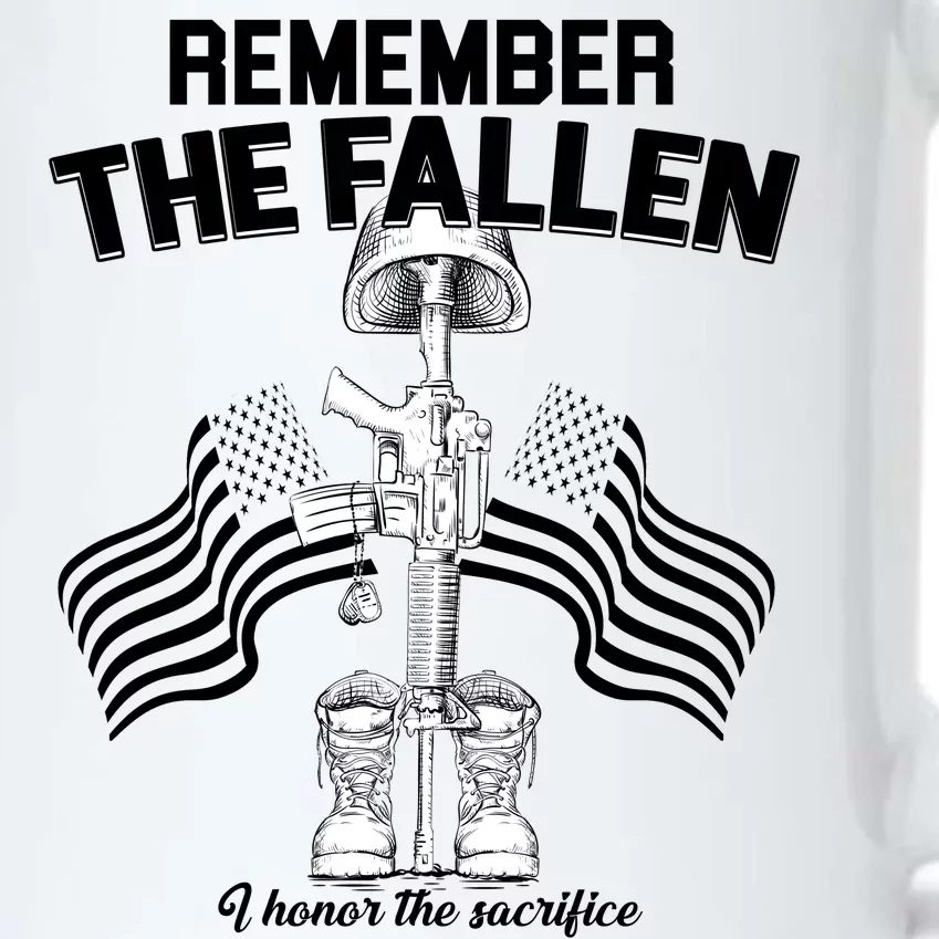 Remember The Fallen Black Color Changing Mug