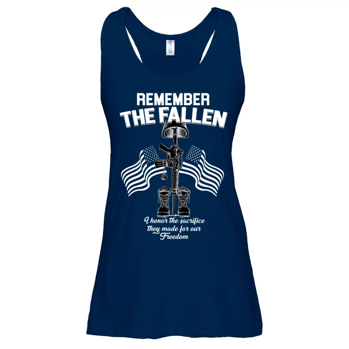 Remember The Fallen Ladies Essential Flowy Tank