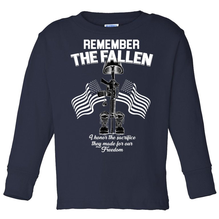 Remember The Fallen Toddler Long Sleeve Shirt