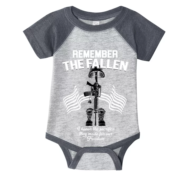 Remember The Fallen Infant Baby Jersey Bodysuit