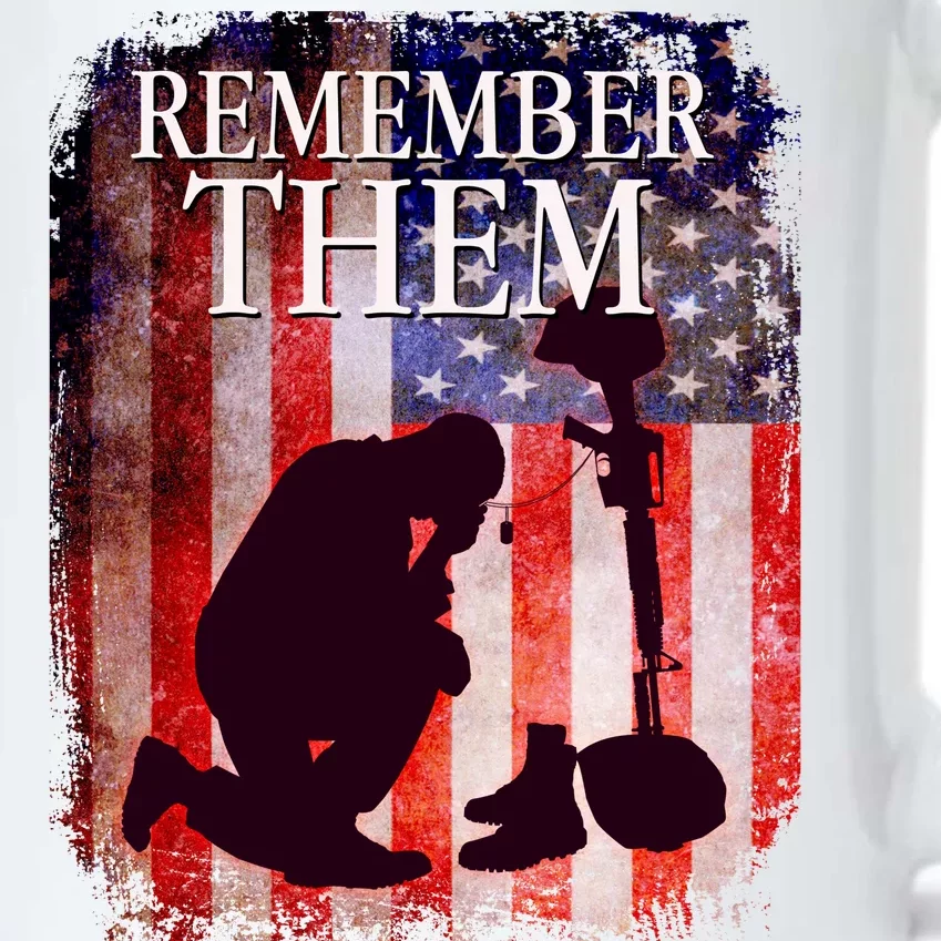 Remember Them Memorial Day Black Color Changing Mug