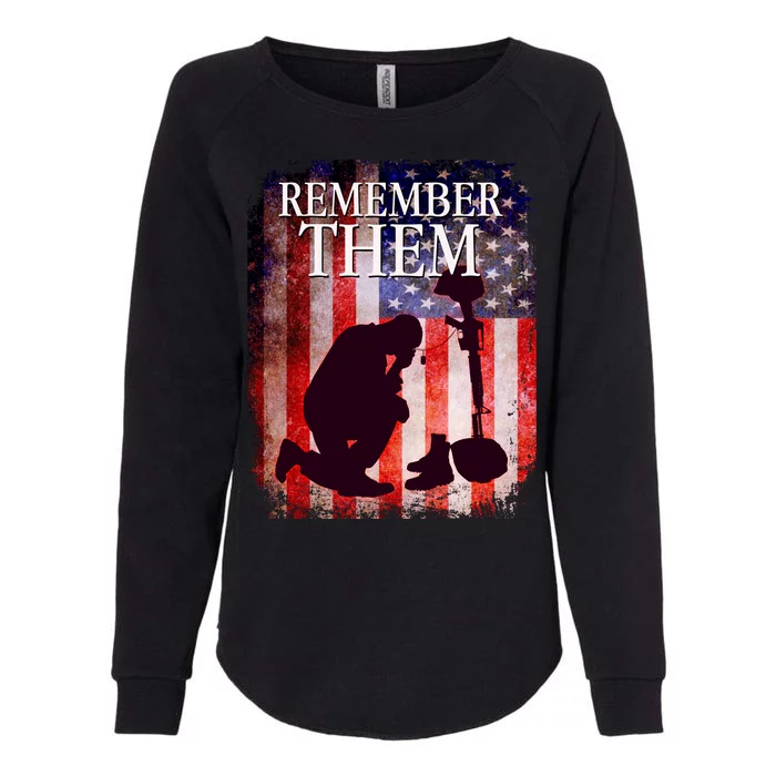 Remember Them Memorial Day Womens California Wash Sweatshirt