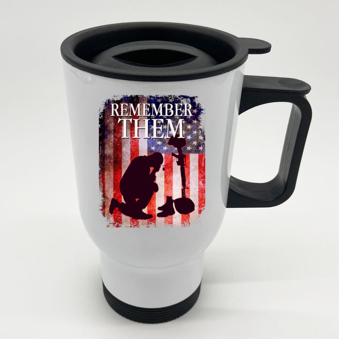 Remember Them Memorial Day Front & Back Stainless Steel Travel Mug