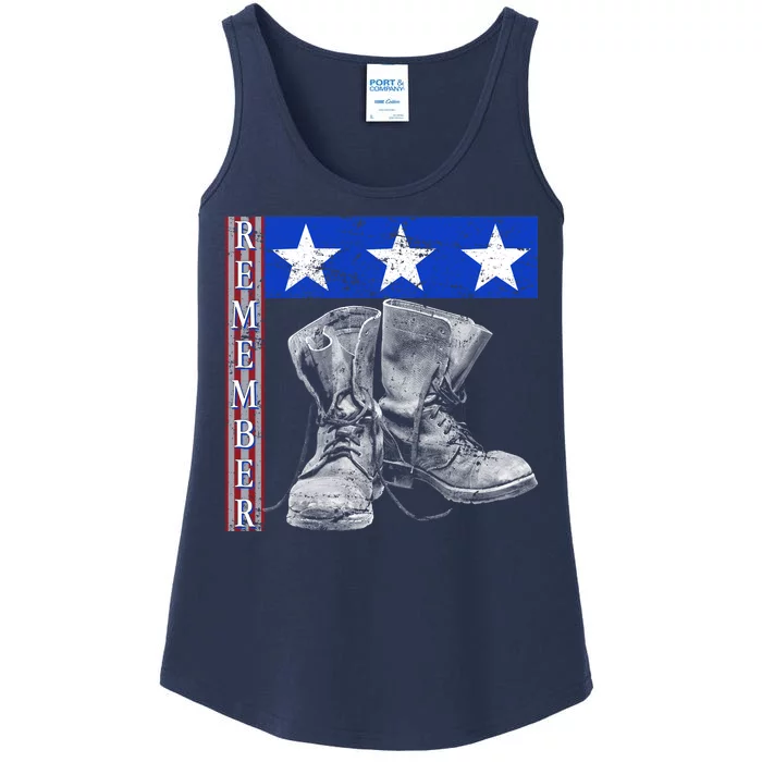 Remember Veteran Combat Boots Ladies Essential Tank