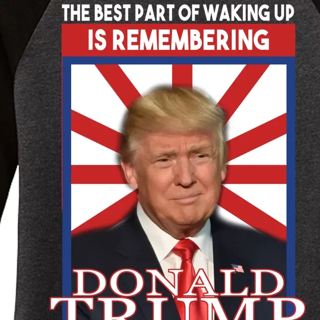 Remembering Donald Trump Is My President Women's Tri-Blend 3/4-Sleeve Raglan Shirt