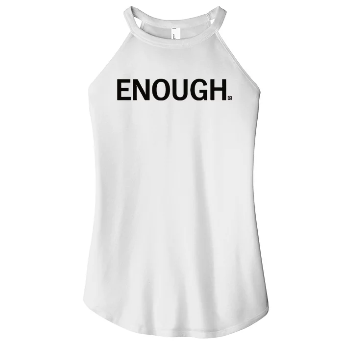 Raygunshirts Enough New Women’s Perfect Tri Rocker Tank