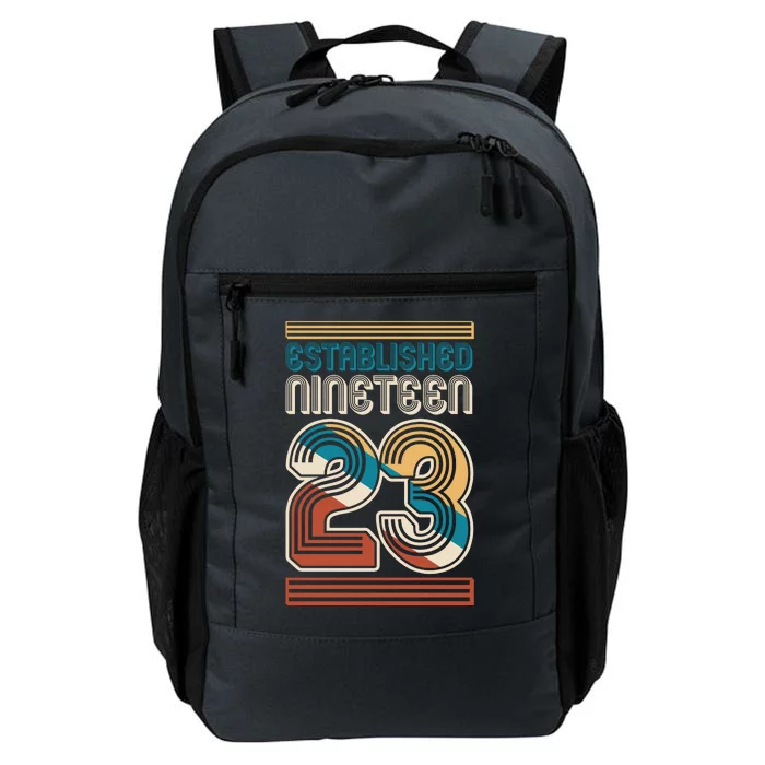 Retro Established Nineteen 23 1923 100th Birthday Daily Commute Backpack