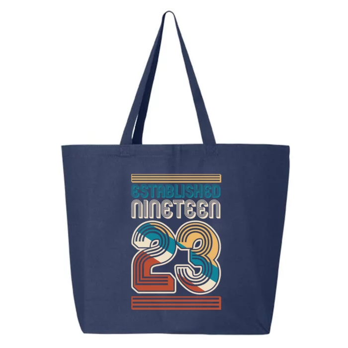 Retro Established Nineteen 23 1923 100th Birthday 25L Jumbo Tote