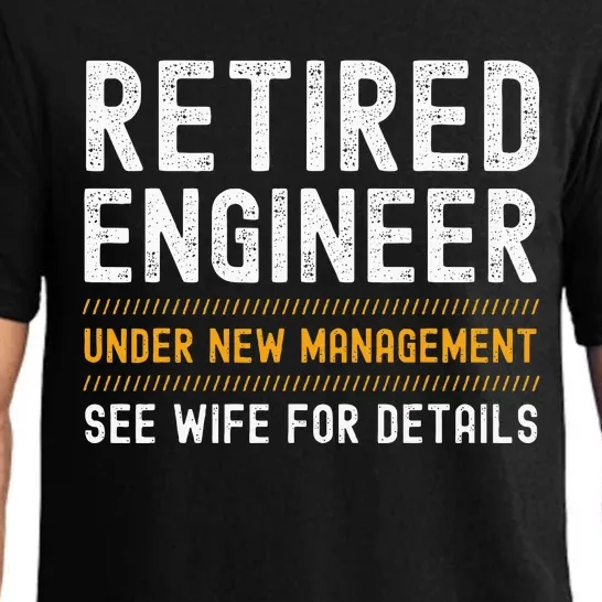 Retirement Engineer Novelty Gift Retired Engineer Pajama Set