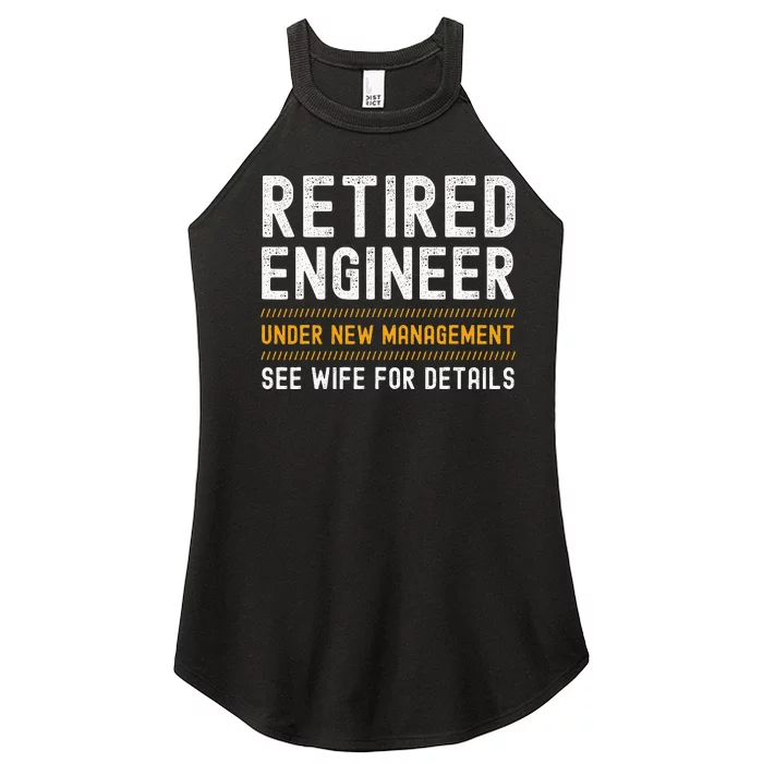 Retirement Engineer Novelty Gift Retired Engineer Women’s Perfect Tri Rocker Tank