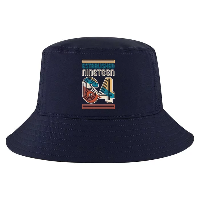 Retro Established Nineteen 64 1964 60th Birthday Cool Comfort Performance Bucket Hat