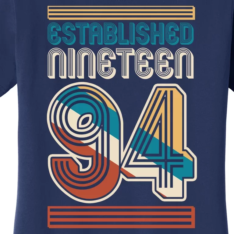 Retro Established Nineteen 94 1994 30th Birthday Women's T-Shirt