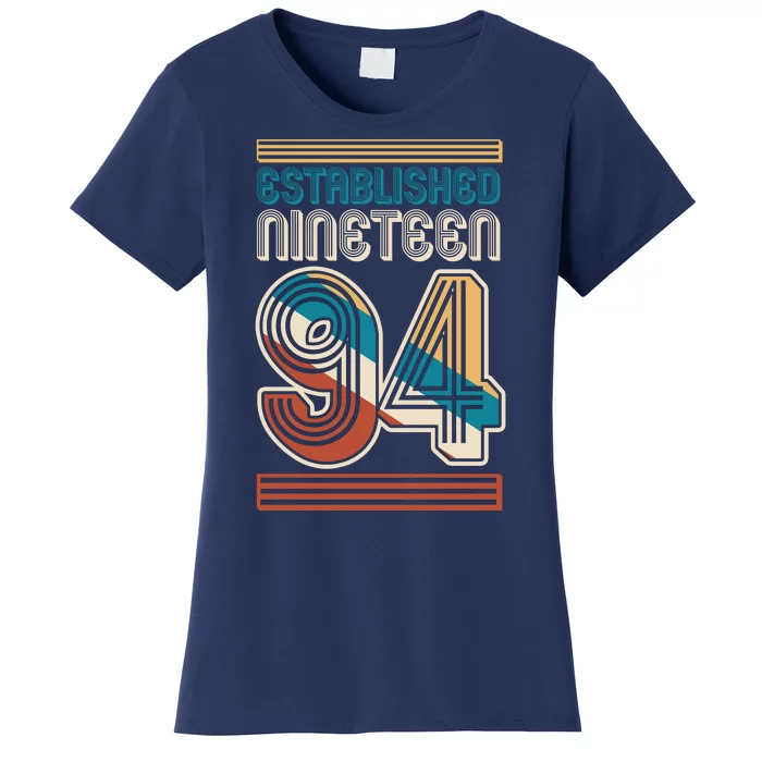 Retro Established Nineteen 94 1994 30th Birthday Women's T-Shirt