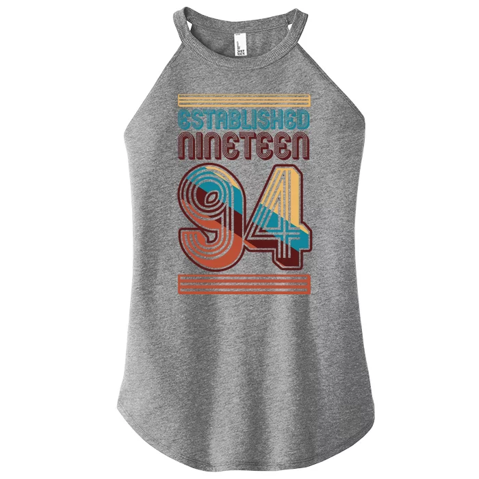 Retro Established Nineteen 94 1994 30th Birthday Women’s Perfect Tri Rocker Tank